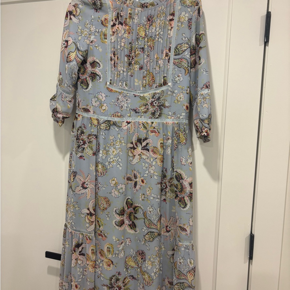 Floral Blue Dress